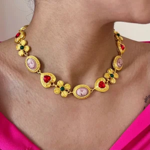 Victorian Vintage Metal Necklace